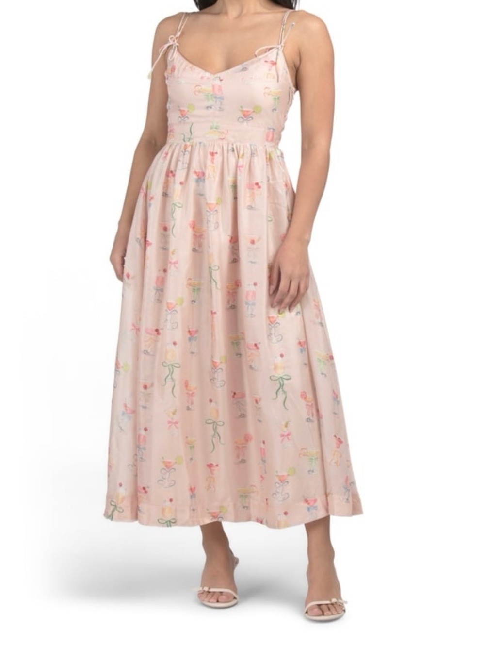 En Saison x Anthea Jacklin NWT COCKTAIL Print Dress, M romantic feminine, flirty - Picture 4 of 5